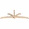 Ekena Millwork Davenport Smooth Timber Gable Bracket, Douglas Fir, 84"W x 35"H x 3 1/2"D x 3 1/2"F, 10/12 Pitch GBW084X35X0404DAV00SDF - alternate 3